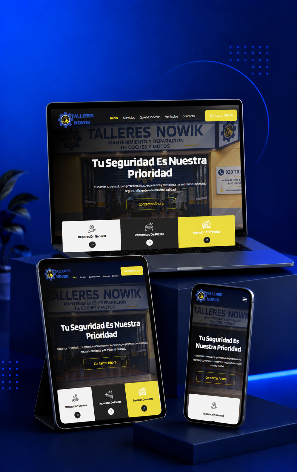 Talleres Nowik | Desarrollo Web - Nahuel Acosta Dev